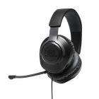 JBL Quantum 100 - Black - Wired over-ear gaming headset with flip-up mic - Hero